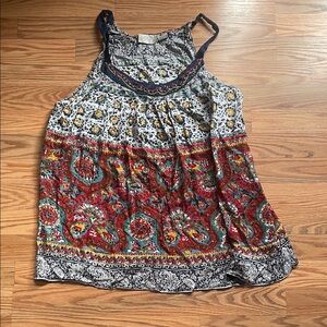 Colorful Paisley Camisole Top